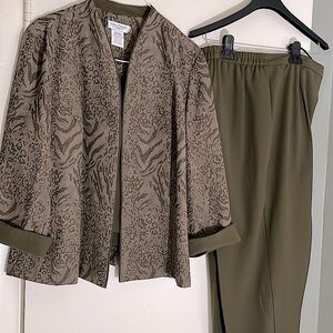 Green Three piece Suit